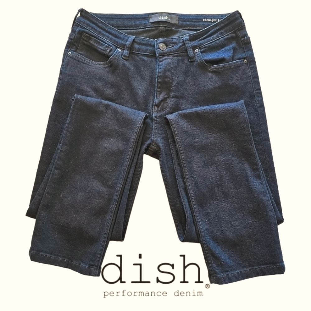 Dish Performance Denim Straight And Narrow Black Organic Cotton Size 29 x 32